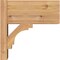 Ekena Millwork Merced Block Smooth Outlooker, Western Red Cedar, 7 1/2"W x 14"D x 14"H OUT08X14X14MRC05SWR - alternate 4
